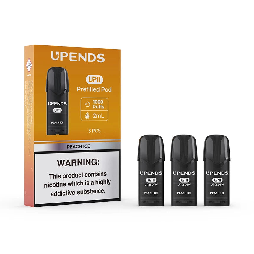 UPENDS UP11 Replacement Pods 3 Pack Peach Ice 50MG