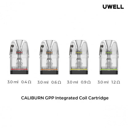 Uwell Caliburn GPP Pods 3ml 0.4 0.6 0.9 1.2 Ohm