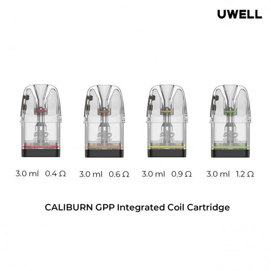 Uwell Caliburn GPP Pods 3ml 0.4 0.6 0.9 1.2 Ohm