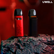 Uwell Caliburn G2Z Pod System – Outdoor Blue/Red Background (Two Devices)