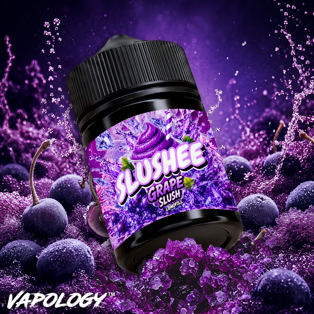 Vapology Slushee Grape Slush 60ml longfill flavour shot bottle