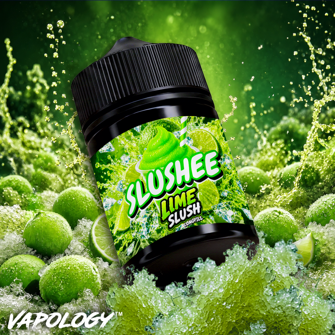 Vapology Slushee Lime Slush 60ml longfill flavour concentrate bottle
