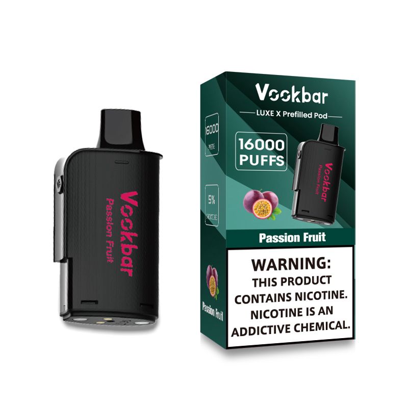 Vookbar LUXE X 16K Passion Fruit 50mg prefilled pod