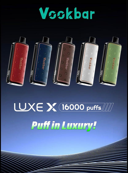 Vookbar LUXE X 16K prefilled pod flavour range