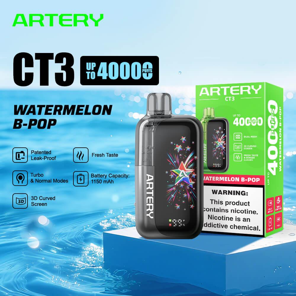 Artery CT3 40K Disposable Vape | Dual Mesh & Smart Screen