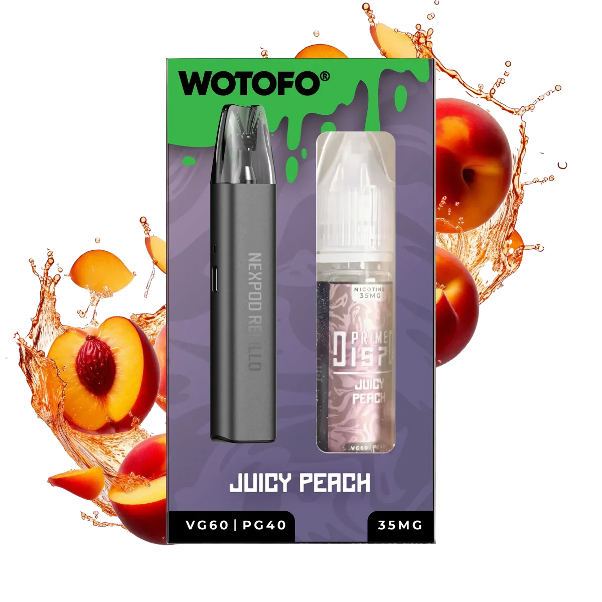 Wotofo nexPOD Refillo Kit 1000mAh + 15ml Prime Dispo Juice - Coffee and Vape Shop South Africa